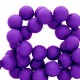Acryl Perlen rund 4mm matt Purple